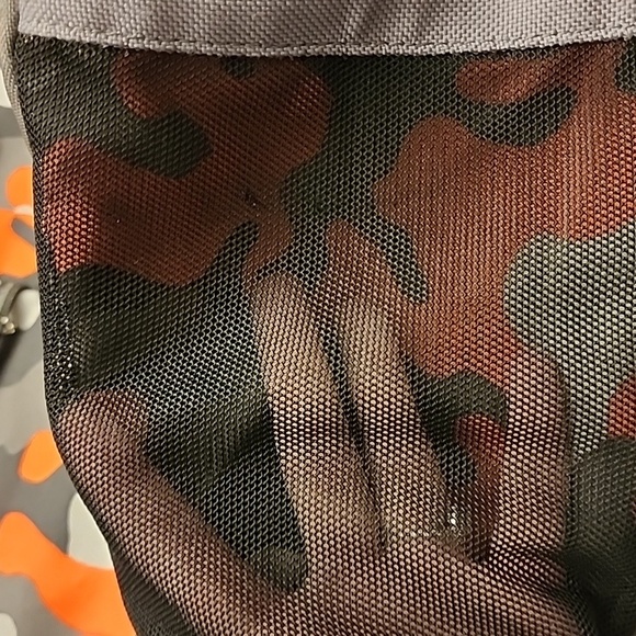 Lands End Kids Classmates Orange camo backpack Medium - Picture 5 of 7